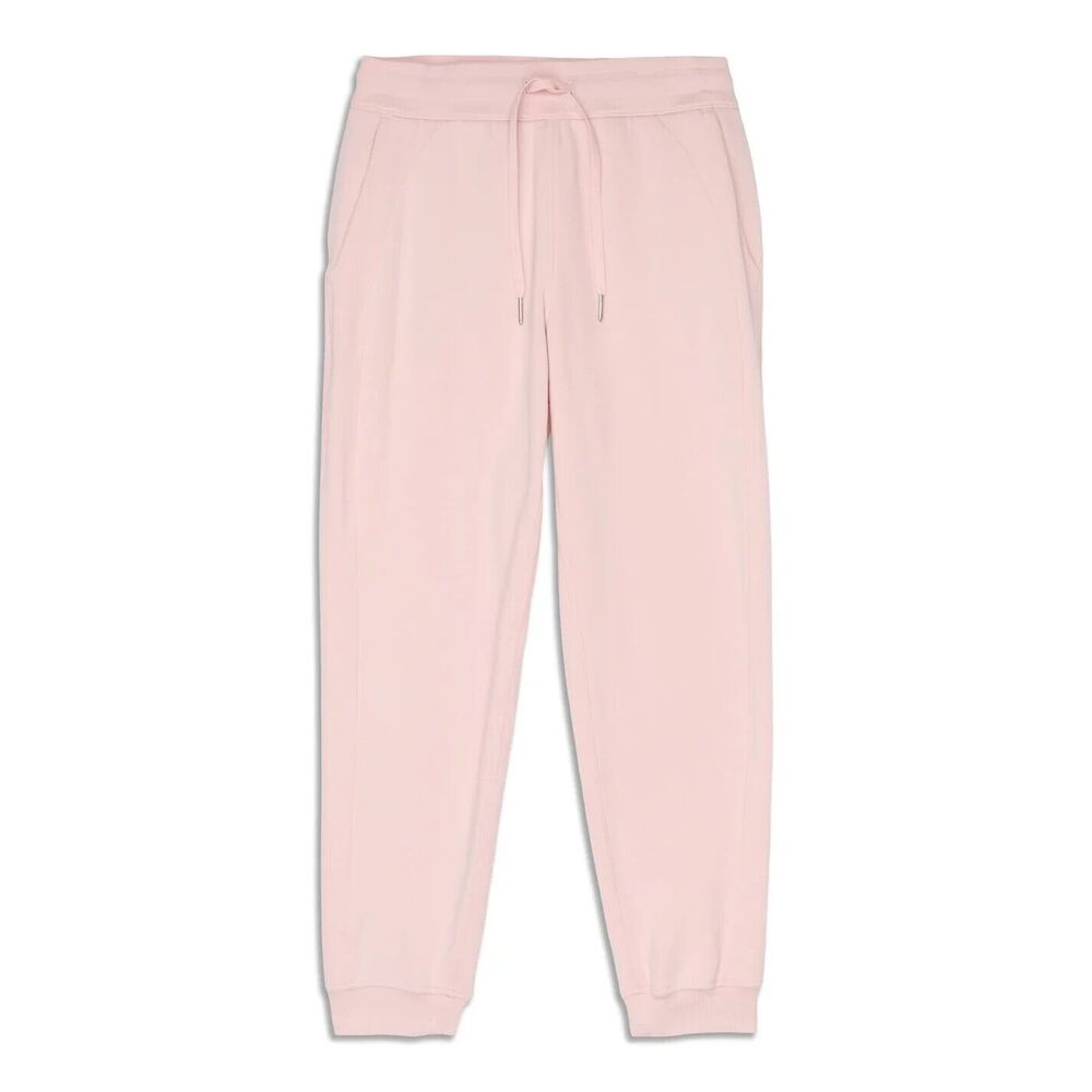 Lululemon Scuba High-Rise Jogger Womens 4 Pink Cotton Terry Comfort Cozy Sweats